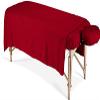 600 Thread Count 100% Egyptian Cotton 3-Piece Massage Table Spa Sheet Set (Red Solid) view 1