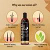 Urbangabru Onion Oil for Hair growth Organic | Onion Juice, Hair Oil for Dry Damaged Hair and Growth (8 Fl Oz) view 4