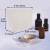 Aspire 6-Pack Blank DIY Craft Bag, White Cotton Makeup Bag with Bottom, 9-1/2 x 5-1/2 x 3 Inches view 2
