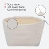 Aspire 6-Pack Blank DIY Craft Bag, White Cotton Makeup Bag with Bottom, 9-1/2 x 5-1/2 x 3 Inches view 3