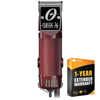 Oster Classic 76 Universal Motor Clipper (076076-010-003) w/Detachable #000 & #1 Blade Red