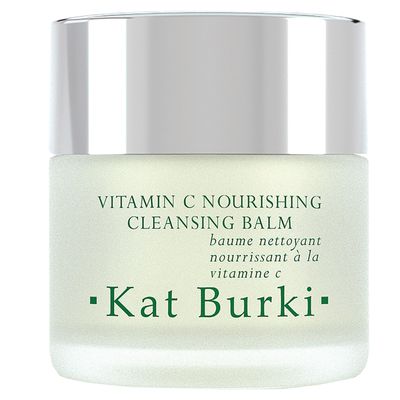 Kat Burki 8% Vitamin C Nourishing Cleansing Balm with KB5 Complex, Gentle Makeup Remover & Hydrating Facial Cleanser with Vitamin E, Rosehip & Avocado Oils 3.4 Fl Oz