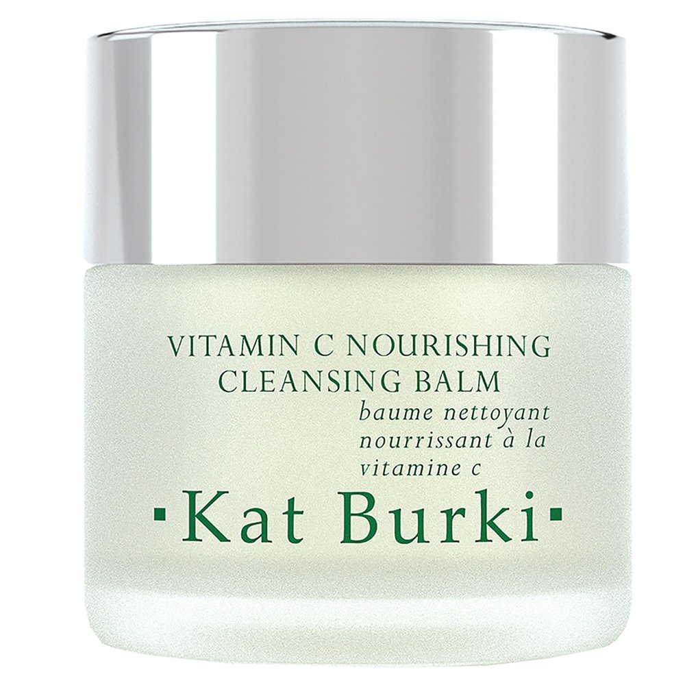 Kat Burki 8% Vitamin C Nourishing Cleansing Balm with KB5 Complex, Gentle Makeup Remover & Hydrating Facial Cleanser with Vitamin E, Rosehip & Avocado Oils 3.4 Fl Oz