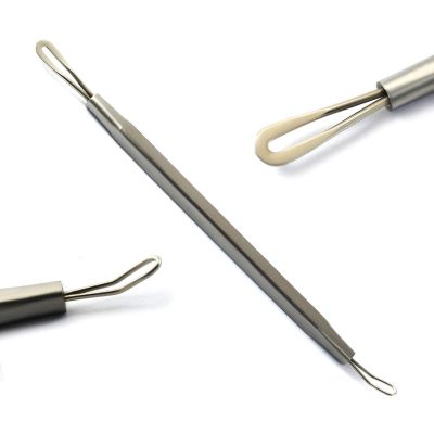 Comedone Extractors Blackhead Removal Tools Acne Pimple Blemish Popper Zit Remover Whitehead Manicure Pedicure (BC-03 Comedone Extractor)