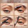 2 Pack Eyebrow Pencil, Waterproof Eyebrow Makeup with Dual Ends, Professional Brow Enhancing Kit with Eyebrow Brush (Dark Brown #1) view 4