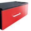 BarberPub Locking Wall Mount Styling Station with 3 Hair Dryer Holders Barber Beauty Spa Salon Equipment 3036-2 (Black&Red) view 4