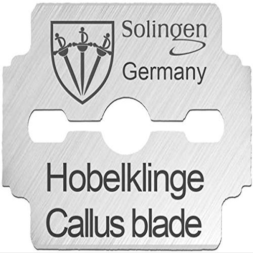 3 Swords Germany - 100 (10x10) Pieces Replacement Refill Blades for Callus Remover - Made in Solingen Germany