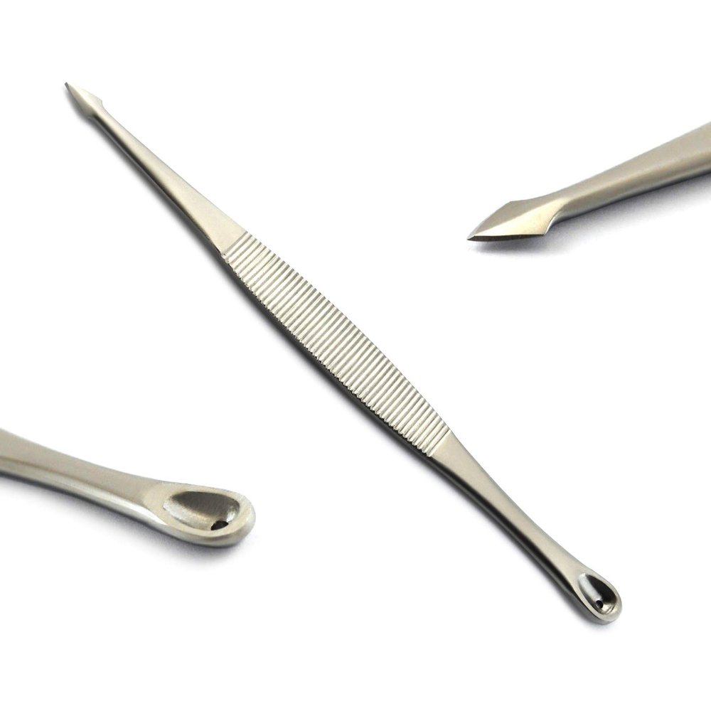 Comedone Extractors Blackhead Removal Tools Acne Pimple Blemish Popper Zit Remover Whitehead Manicure Pedicure (BC-04 Blackhead Remover)