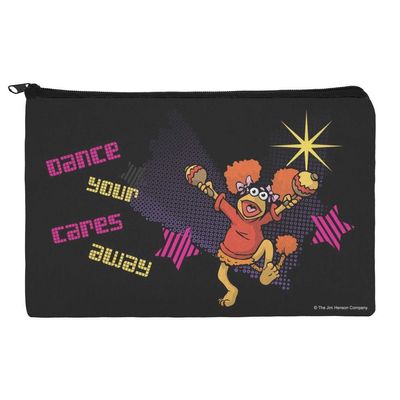 Dance Your Cares Aware Fraggle Rock Red Makeup Cosmetic Bag Organizer Pouch