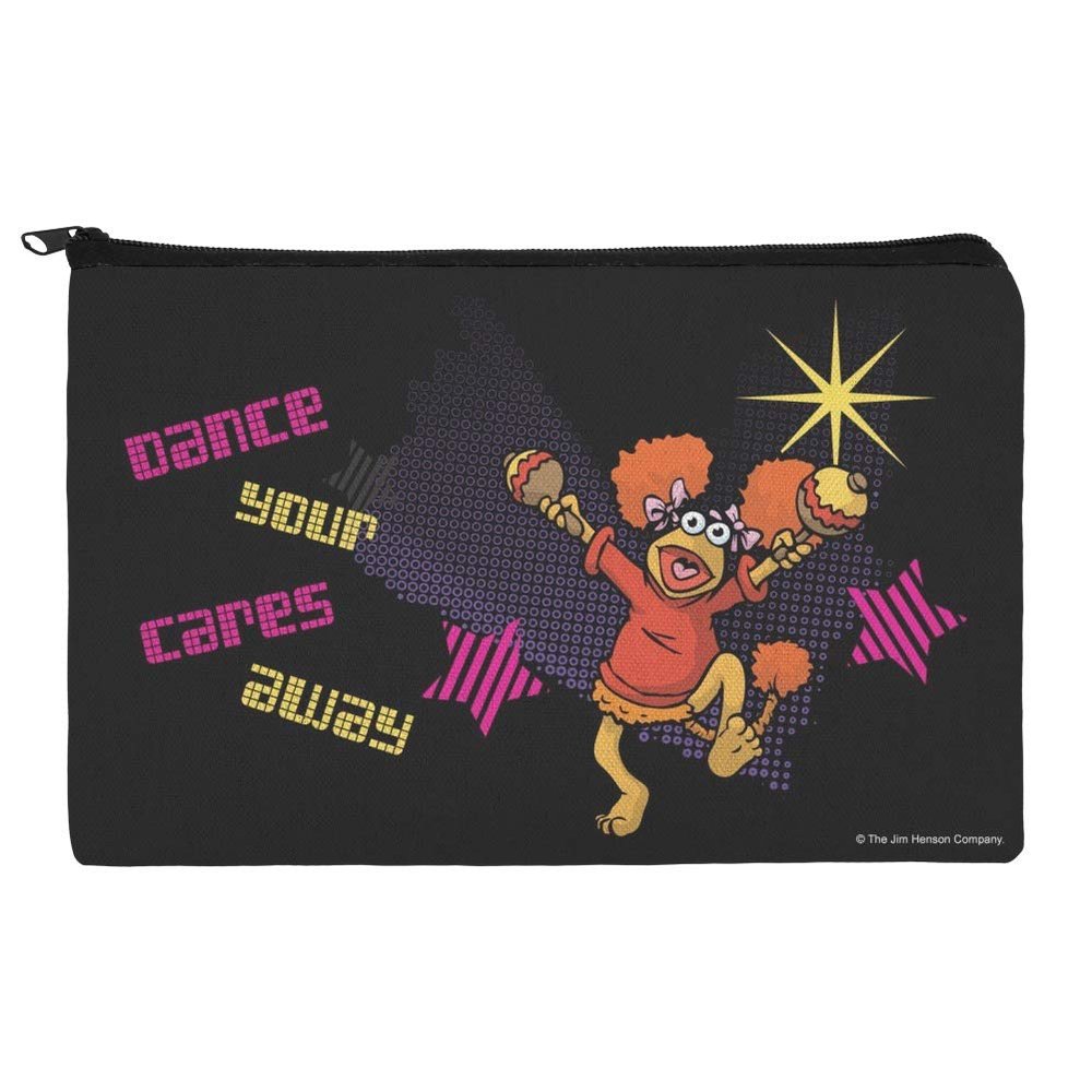 Dance Your Cares Aware Fraggle Rock Red Makeup Cosmetic Bag Organizer Pouch