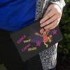 Dance Your Cares Aware Fraggle Rock Red Makeup Cosmetic Bag Organizer Pouch view 3