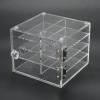 Semme Eyelash Storage Case, 8 Compartment False Eyelashes Eyelash Extension Carrying Box Clear Acrylic Cosmetic Makeup Organizer for Professional Salon Use for Lashes Grafting view 3