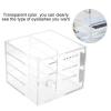 Semme Eyelash Storage Case, 8 Compartment False Eyelashes Eyelash Extension Carrying Box Clear Acrylic Cosmetic Makeup Organizer for Professional Salon Use for Lashes Grafting view 4