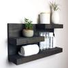 Modern Farmhouse Bathroom Shelf or Entry Way Shelf view 3