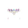 Neva Nude Sirena Jewel Face Crystal Sticker - Gems for Carnivals, Halloween, Festivals, Raves, & Parties | Medical Grade Adhesive, Waterproof, & Sweatproof | Made in USA view 2