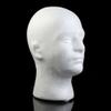ExhilaraZ Men Mannequin Styrofoam Foam Manikin Head Model Wig Glasses Hat Display Stand White view 2
