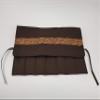Brown with Copper Band Straight Edge Razor Storage view 2