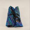 Blue and Purple with Gold Waves Straight Edge Razor Storage view 2