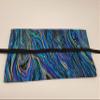 Blue and Purple with Gold Waves Straight Edge Razor Storage view 4