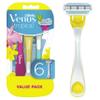 Gillette Venus Tropical Value Pack 6 Disposable Razors 3 Blades view 1