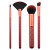 MODA MWAH! 5pc Full Face Makeup Brush Kit  Soft Vegan Brushes for Blush, Contour, Highlight & Eyes with Fun Lip-Inspired Design view 2