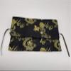 Black and Gold Brocade Straight Edge Razor Storage view 2
