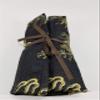 Black and Gold Brocade Straight Edge Razor Storage view 4