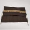 Brown with Gold Band Straight Edge Razor Storage view 2