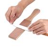DIY Leather Strops Kit with Wooden Handle Leather Strop Double Sided Leather Paddle Strop for Leather Knife Sharpening Polishing Leather Strop view 4