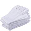 Amiiqi 24 Pairs/48 Peces Medium Size White Cotton Gloves Cotton Cosmetic Moisturizing Therapeutic Washable Gloves for Cosmetic Moisturizing and Coin Inspection (24 Pairs) view 1