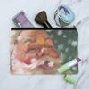 Christmas Holiday Santa Claus Tasting Snowflakes Makeup Cosmetic Bag view 2