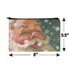 Christmas Holiday Santa Claus Tasting Snowflakes Makeup Cosmetic Bag view 4