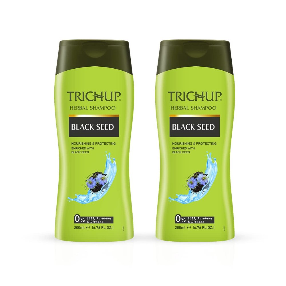 TRICHUP Black Seed Herbal Shampoo | Pack of 2 (7.04 fl oz each) | Improve your Scalp Health with The Goodness of Black Seed