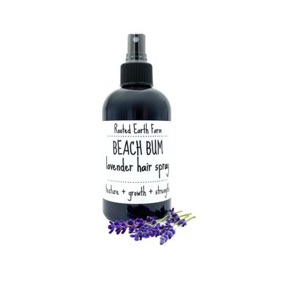 Rooted Earth Farm Texturizing Spray for Hair - 8 fl oz - Lavender Beach Bum Spray - Sea Salt Mist