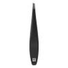 ZWILLING Tweezer (slanted tip, removal of eyebrow hair and splinters, extended handle width, hypoallergenic), Premium, Black, 4 inch view 1