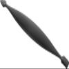 Zwilling Twinox M 47203-401-0 Double Instrument Hands Feet Care Man Woman Manicure Pedicure Cuticle Diamond Like Carbon Coating Matte Black view 3
