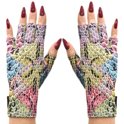 ManiGlovz - The ORIGINAL UPF 50+ UV Light Protective Nail Gloves | Gel Manicure and Anti UV Fingerless Gloves for Women | Can be Used as Sun Protection Gloves for Driving | Upscale