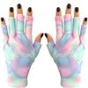 ManiGlovz - The Original UPF 50+ UV Light Protective Nail Gloves |Gel Manicure Gloves and Anti UV Fingerless Gloves for Women | Can be Used as Sun Protection Gloves for Driving| Holographic Happiness view 1