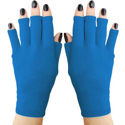 ManiGlovz -The Original Dermatologist Recommended UPF 50+ UV Protective Manicure and Sunblock Fingerless Gloves, Sun Protection, Driving and Gel Manicure Gloves in Dreamin' of Turks