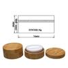 30ml 1oz Empty Loose Powder Case Bamboo Powder Container Cosmetic Make-up Loose Powder Box Case Holder Travel Containers with Sifter Lids and Powder Puff view 4