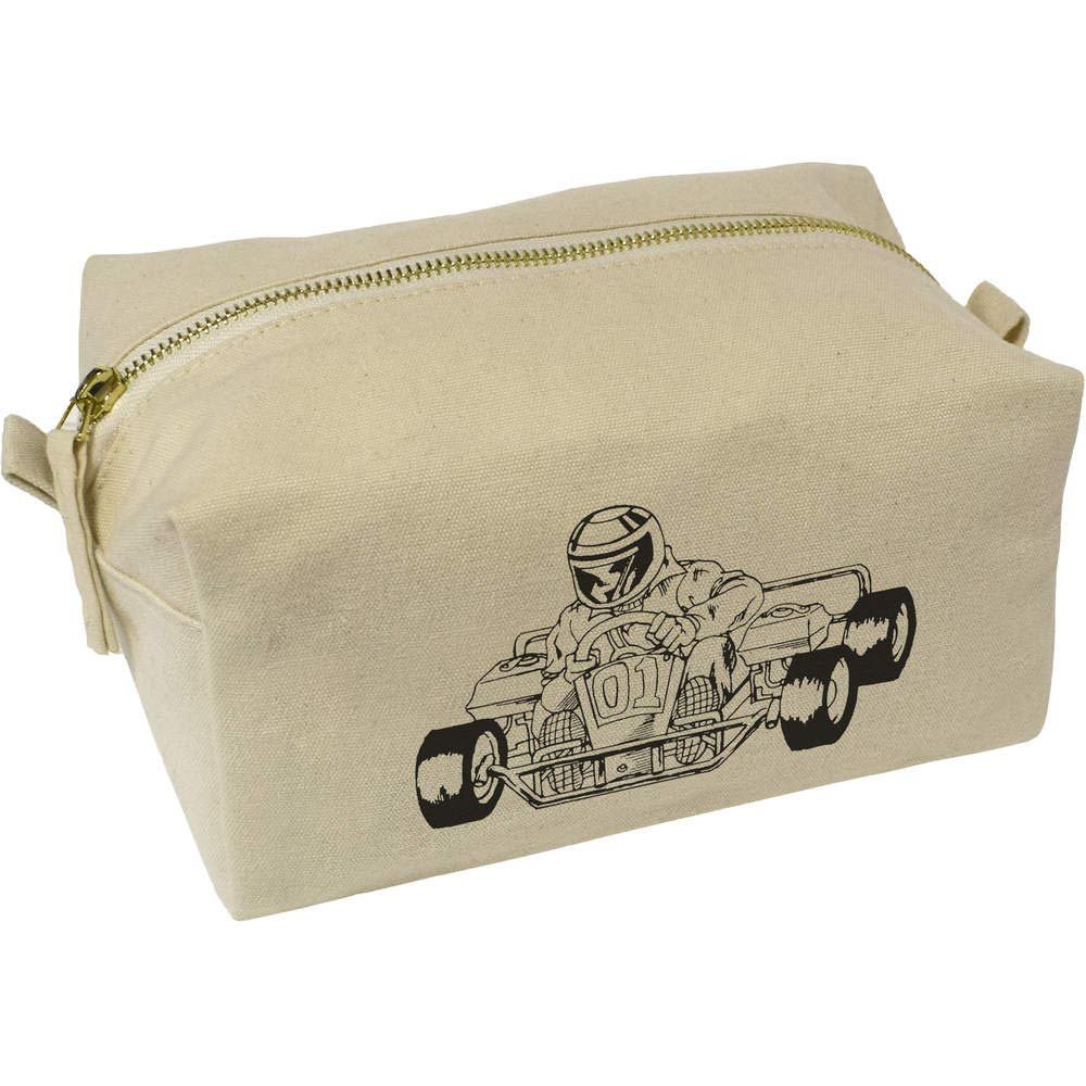 Azeeda 'Karting' Canvas Wash Bag/Makeup Case (CS00004496)