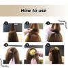 2PCS Women Lady Girls Soft Sponge Foam Hair Base Inserts Bump Up Pads Stick Bun Maker Hair Styling Clip Comb Braid Tool Styling Accessories Brown view 4