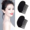2PCS Women Lady Girls Soft Sponge Foam Hair Base Inserts Bump Up Hair Pads Stick Bun Maker Hair Styling Clip Hair Comb Braid Tool Hair Styling Accessories Black view 4