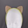 Gold Cat Ears Kitty Headband Sparkly Kawaii Cosplay Kitten Ear Hair Band Headbands for Women view 1