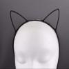 Black Ribbon Wrapped Cat Kitten Ears Headband Hair Band Accessory Kawaii Cosplay Headbands for Women view 1