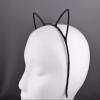 Black Ribbon Wrapped Cat Kitten Ears Headband Hair Band Accessory Kawaii Cosplay Headbands for Women view 2
