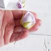 1 pc Bridal Floral Hairpin with Purple Rose Wedding Headpiece for Bride Flower Hair Pin view 2