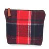 StylesILove Women Stylish Makeup Clutch Pouch Cosmetic Bag Coin Purse Card Holder Multi-use Case - Sold per 1 Piece (3-Piece Set, Tartan Red) view 3