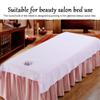 Beauty Massage Bed Sheets, Salon Massage SPA Couch Soft Cotton Bed Cover Protector with Face Breath Hole (Lilac) view 2