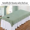 Beauty Massage Bed Sheets, Salon Massage SPA Couch Soft Cotton Bed Cover Protector with Face Breath Hole (Green) view 2